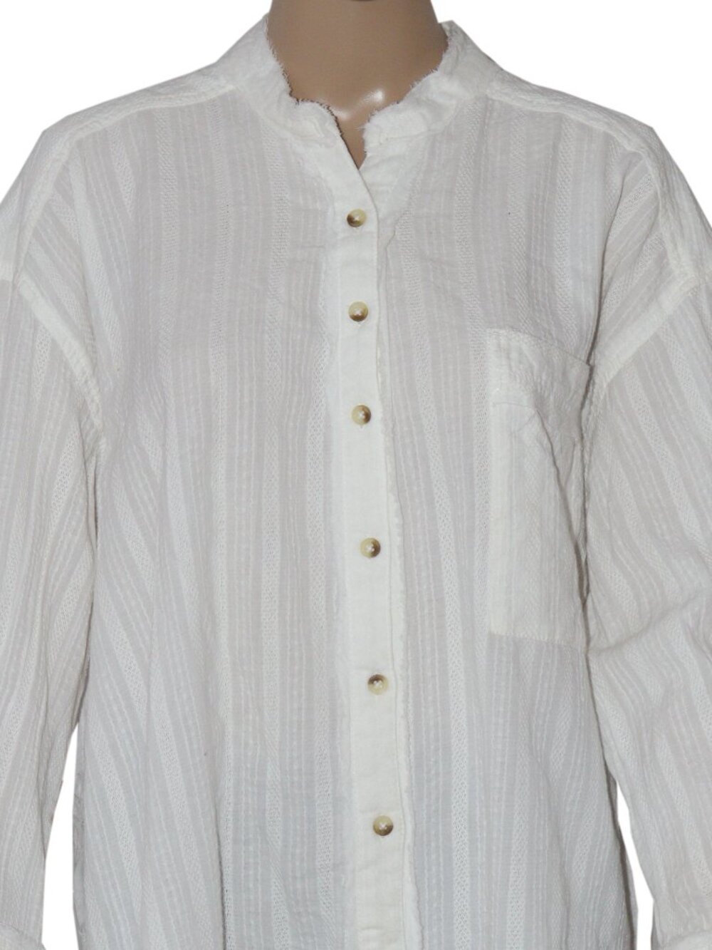 Free People We The Free Summer Sorbet Shirt Buttondown Oversized Top XS - Picture 6 of 8